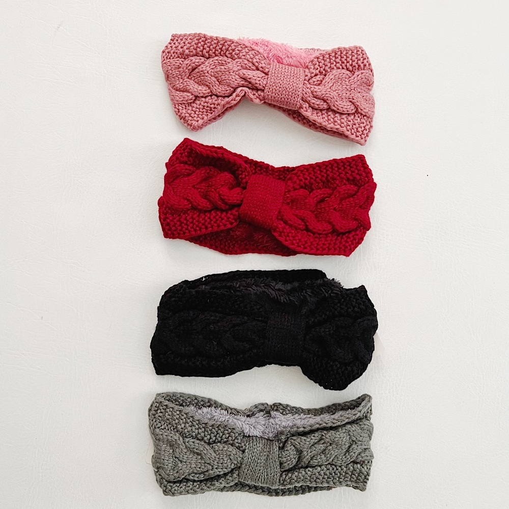Faux Fur Lined Ear Warmer Headband
